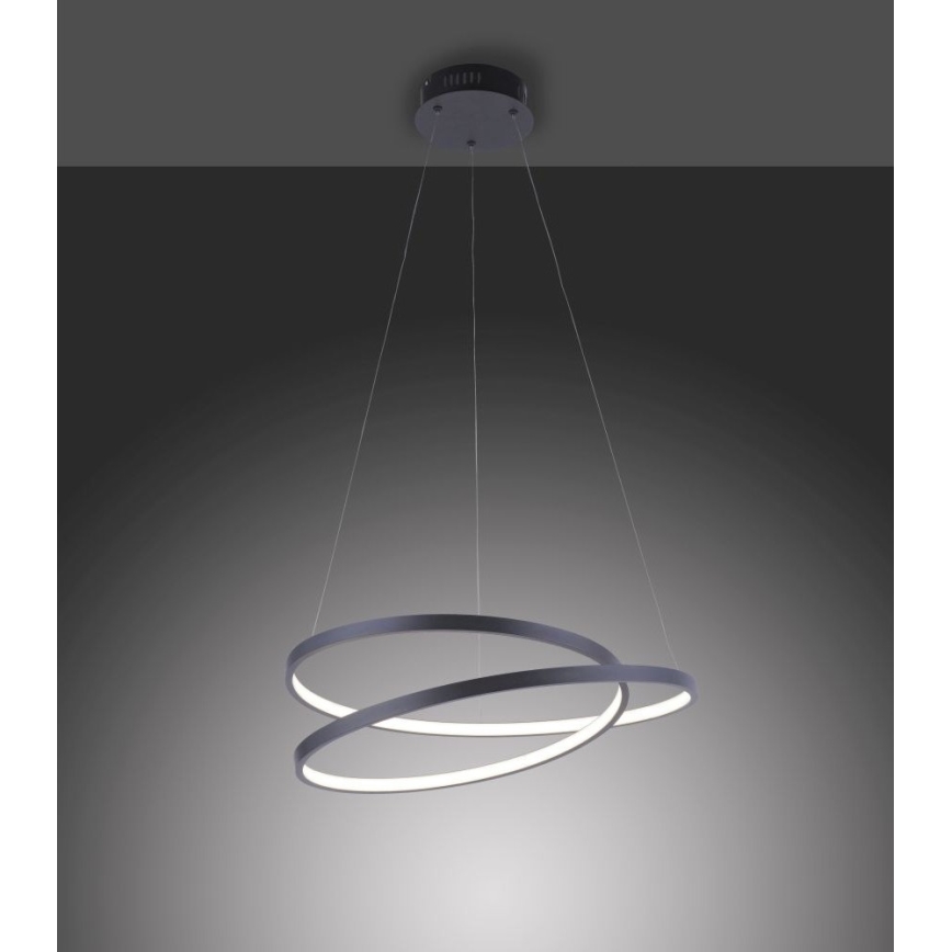 Paul Neuhaus 2472-18 - Lámpara de araña LED regulable de cable ROMAN LED/30W/230V negro