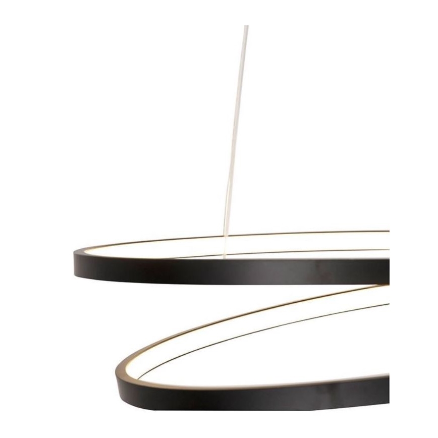 Paul Neuhaus 2472-18 - Lámpara de araña LED regulable de cable ROMAN LED/30W/230V negro