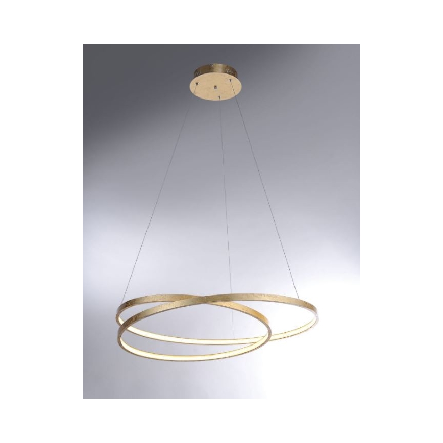 Paul Neuhaus 2474-12 - Lámpara de araña LED regulable de cable ROMAN LED/40W/230V dorado