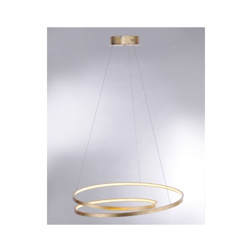 Paul Neuhaus 2474-12 - Lámpara de araña LED regulable de cable ROMAN LED/40W/230V dorado