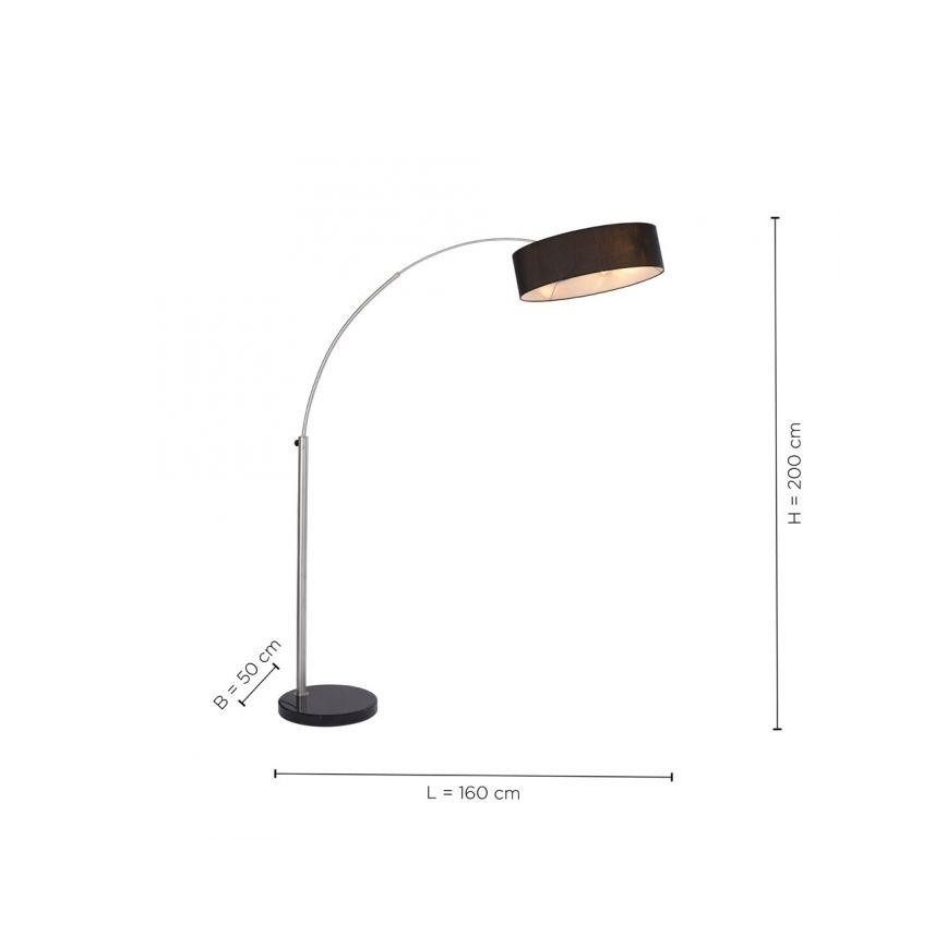Paul Neuhaus 307-55 - Lámpara de pie PETRO 3xE27/60W/230V