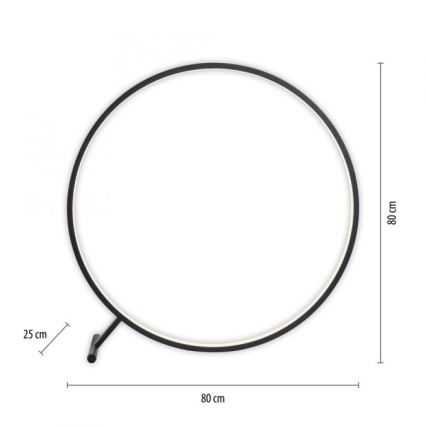Paul Neuhaus 319-18 - Lámpara de pie LED regulable HULA LED/21,5W/230V 2700-5000K + control remoto
