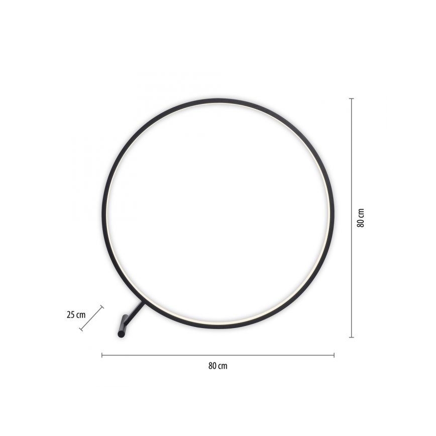 Paul Neuhaus 319-18 - Lámpara de pie LED regulable HULA LED/21,5W/230V 2700-5000K + control remoto