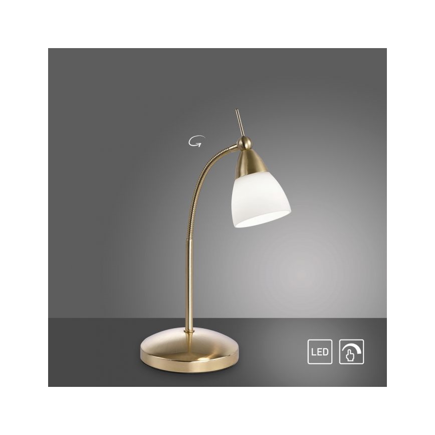 Paul Neuhaus 4001-60 - Lámpara de mesa regulable LED táctil PINO 1xG9/3W/230V dorado