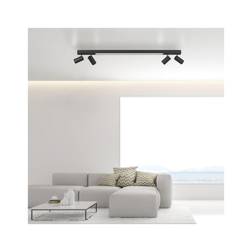 Paul Neuhaus 6121-13 - Foco LED regulable PURE 4xLED/4W/230V + LED/9W 2700-5000K + control remoto