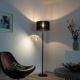 Paul Neuhaus 646-18 - Lámpara de pie LED regulable ROBIN 1xE27/40W/230V + LED/2,1W negro