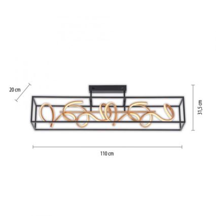 Paul Neuhaus 6473-18 - LED Lámpara colgante regulable SELINA 4xLED/10,2W/230V