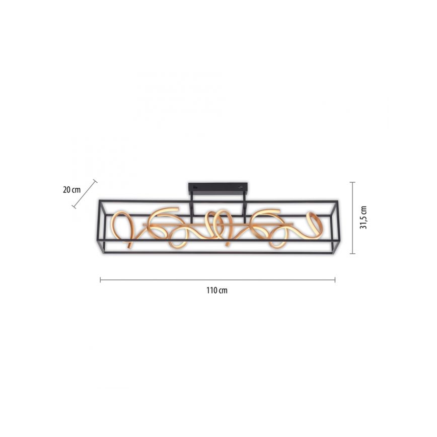 Paul Neuhaus 6473-18 - LED Lámpara colgante regulable SELINA 4xLED/10,2W/230V