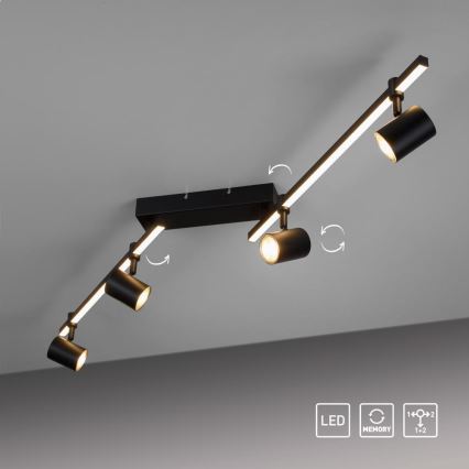 Paul Neuhaus 6525-18 - Foco LED BARIK 4xGU10/4,5W/230V + LED/10W