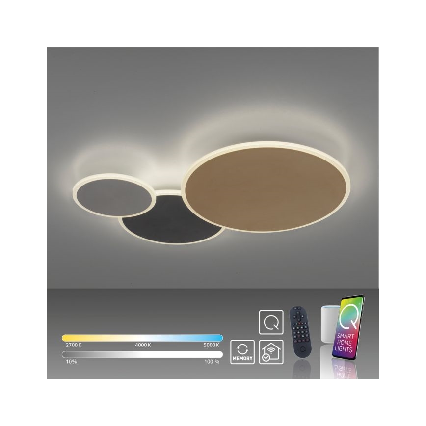 Paul Neuhaus 8007-70 - Plafón LED regulable Q-PIATO LED/35W/230V 2700-5000K Wi-Fi + control remoto