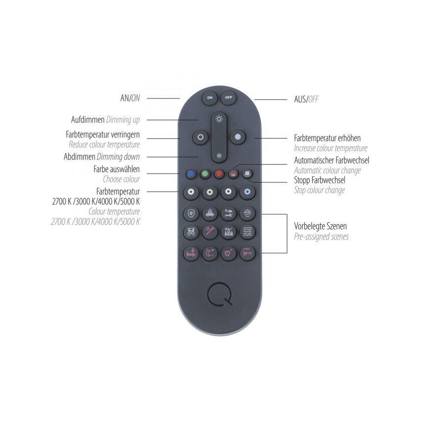 Paul Neuhaus 8007-70 - Plafón LED regulable Q-PIATO LED/35W/230V 2700-5000K Wi-Fi + control remoto