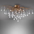 Paul Neuhaus 8090-11 - Lámpara de techo ICICLE 4xG9/40W/230V 30x60 cm latón