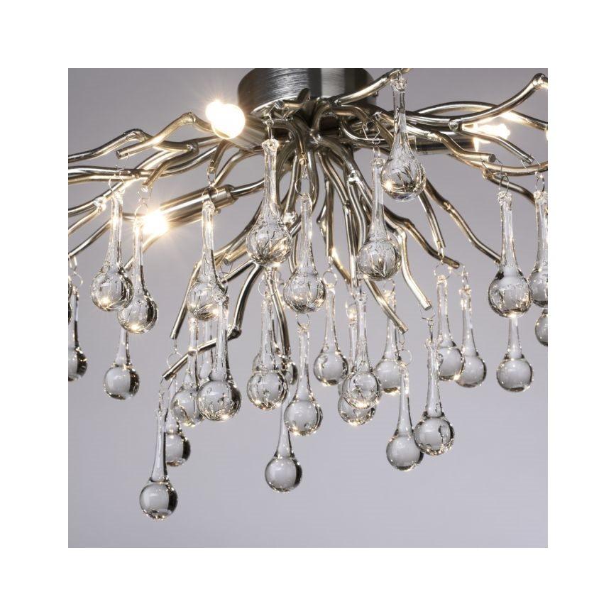 Paul Neuhaus 8090-55 - Lámpara de techo ICICLE 4xG9/40W/230V 30x60 cm cromo brillante