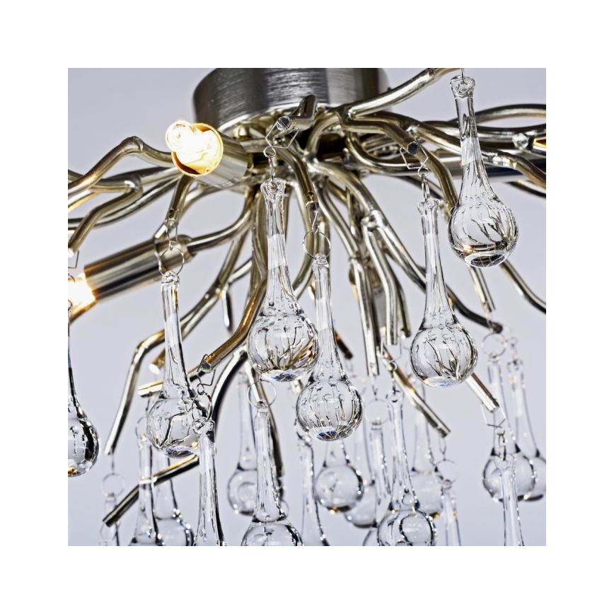 Paul Neuhaus 8090-55 - Lámpara de techo ICICLE 4xG9/40W/230V 30x60 cm cromo brillante