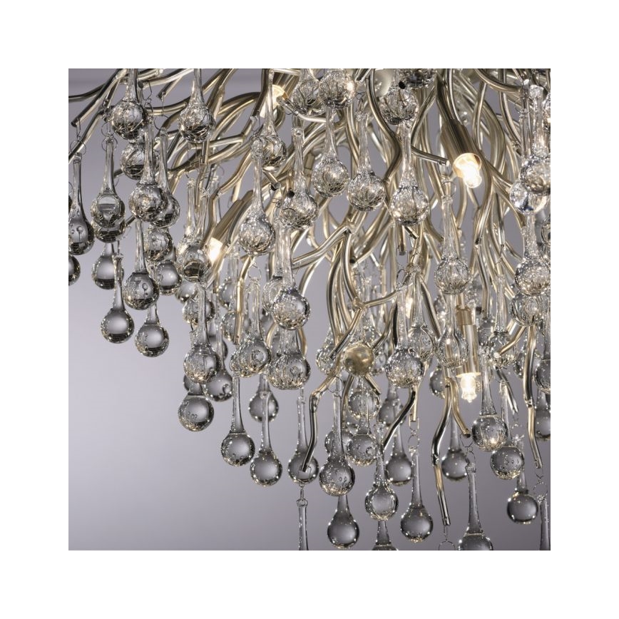 Paul Neuhaus 8091-55 - Lámpara de techo ICICLE 9xG9/40W/230V diá. 50 cm cromo brillante