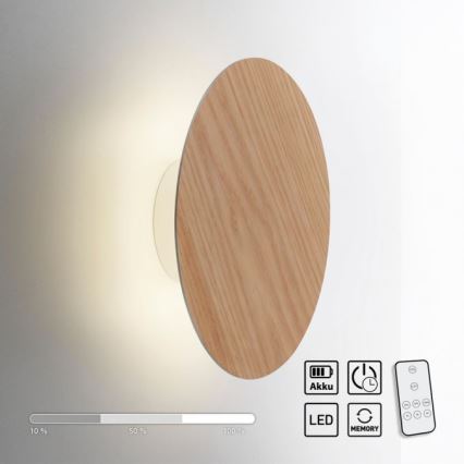 Paul Neuhaus 8153-79 - Aplique LED regulable PUNTUA LED/1,3W/3,7V 2200 mAh + control remoto