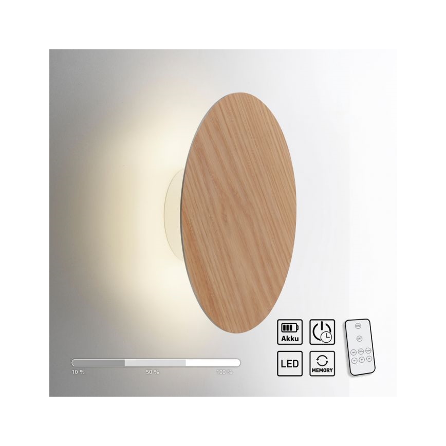 Paul Neuhaus 8153-79 - Aplique LED regulable PUNTUA LED/1,3W/3,7V 2200 mAh + control remoto