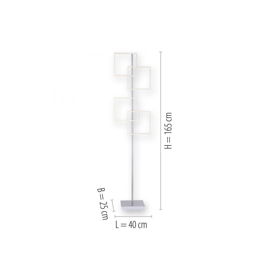 Paul Neuhaus 817-55 - Lámpara de pie LED regulable INIGO 4xLED/8W/230V + mando a distancia