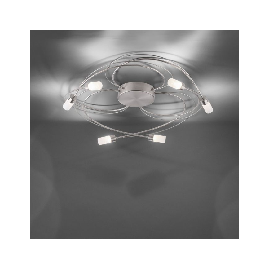 Paul Neuhaus 8250-55 - Lámpara de suspensión LED regulable NELIA 6xLED/3W/230V