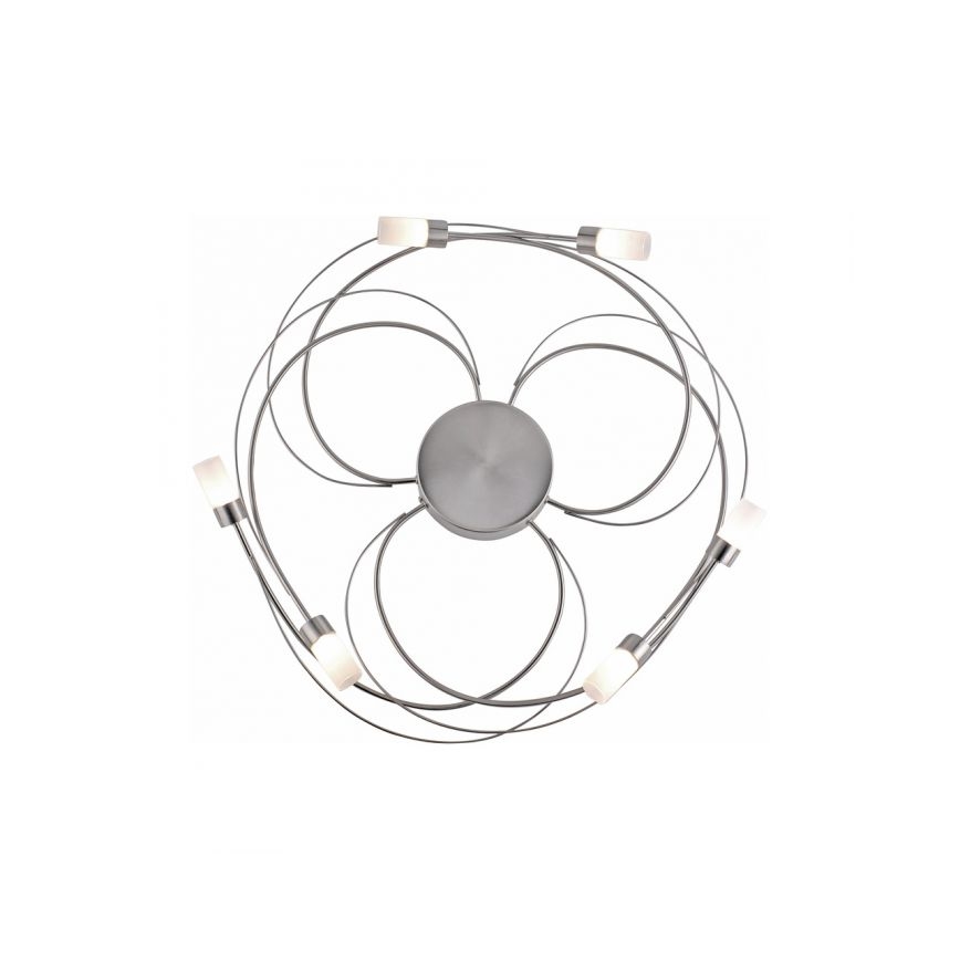 Paul Neuhaus 8250-55 - Lámpara de suspensión LED regulable NELIA 6xLED/3W/230V
