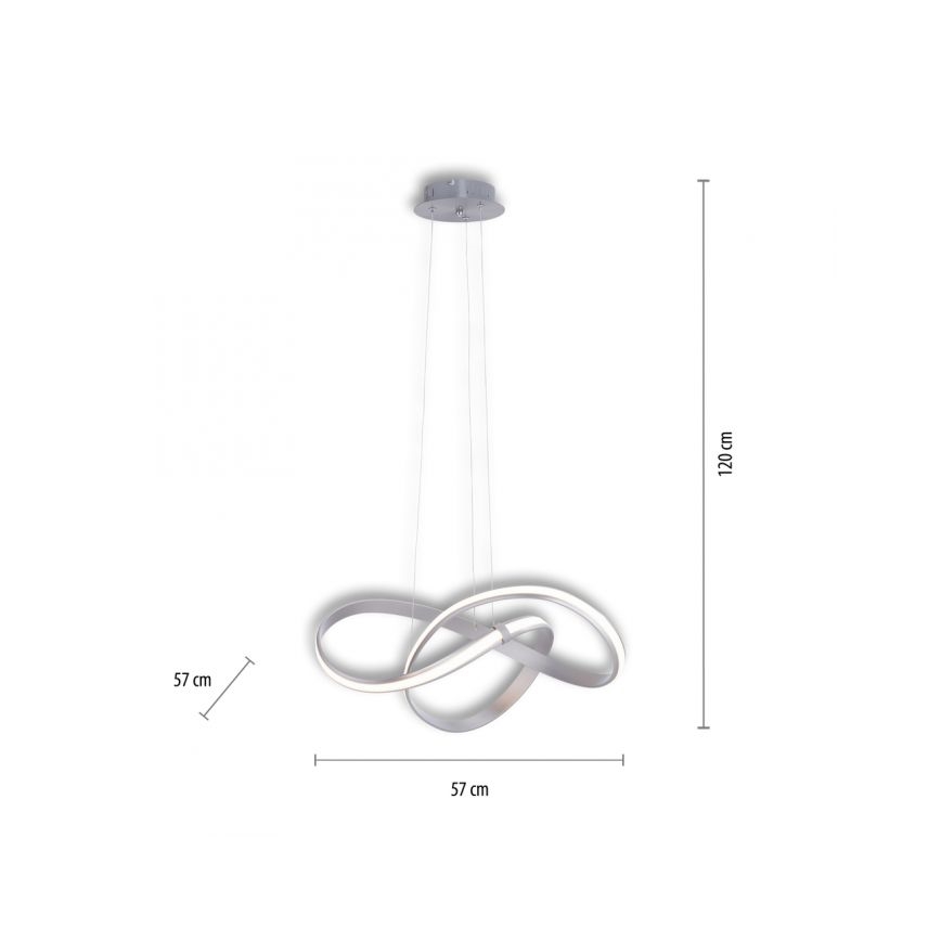 Paul Neuhaus 8291-55 - Lámpara de araña LED regulable MELINDA LED/30W/230V