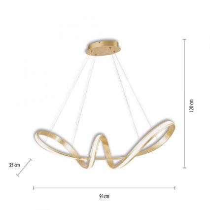 Paul Neuhaus 8292-12 - Lámpara de araña LED regulable MELINDA LED/38W/230V