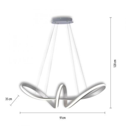 Paul Neuhaus 8292-55 - Lámpara de araña LED regulable MELINDA 1xLED/38W/230V