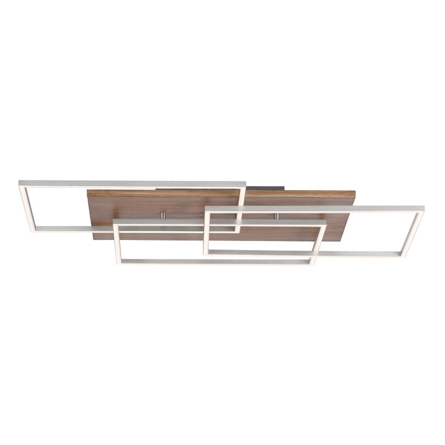 Paul Neuhaus 8330-79 - Lámpara de techo LED regulable PALMA 3xLED/12W/230V pino + control remoto