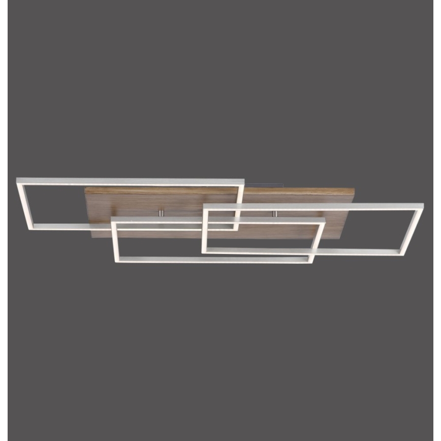 Paul Neuhaus 8330-79 - Lámpara de techo LED regulable PALMA 3xLED/12W/230V pino + control remoto