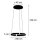 Paul Neuhaus 8361-55 - Lámpara de araña LED regulable por cable con sensor ARINA LED/27W/230V