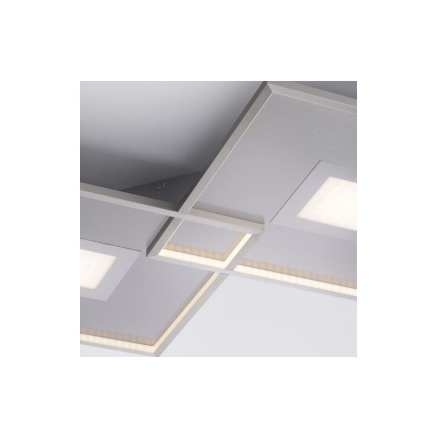 Paul Neuhaus 8378-55 - Plafón LED regulable AMARA LED/45W/230V cromo brillante + control remoto
