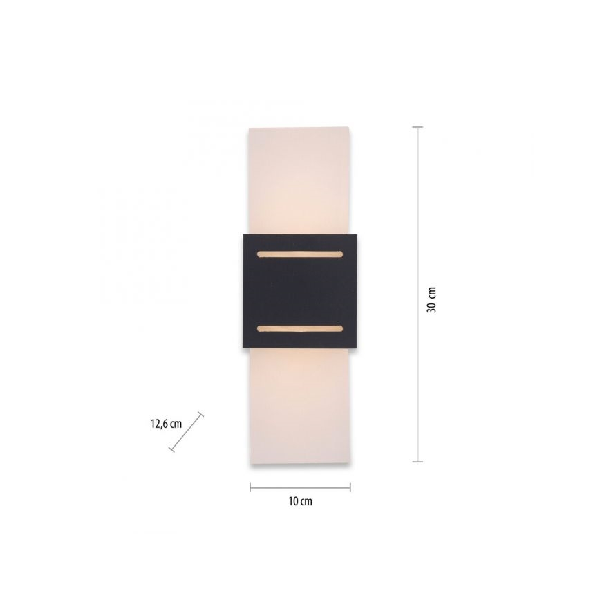 Paul Neuhaus 9007-13 - Aplique ORMA 1xG9/40W/230V negro