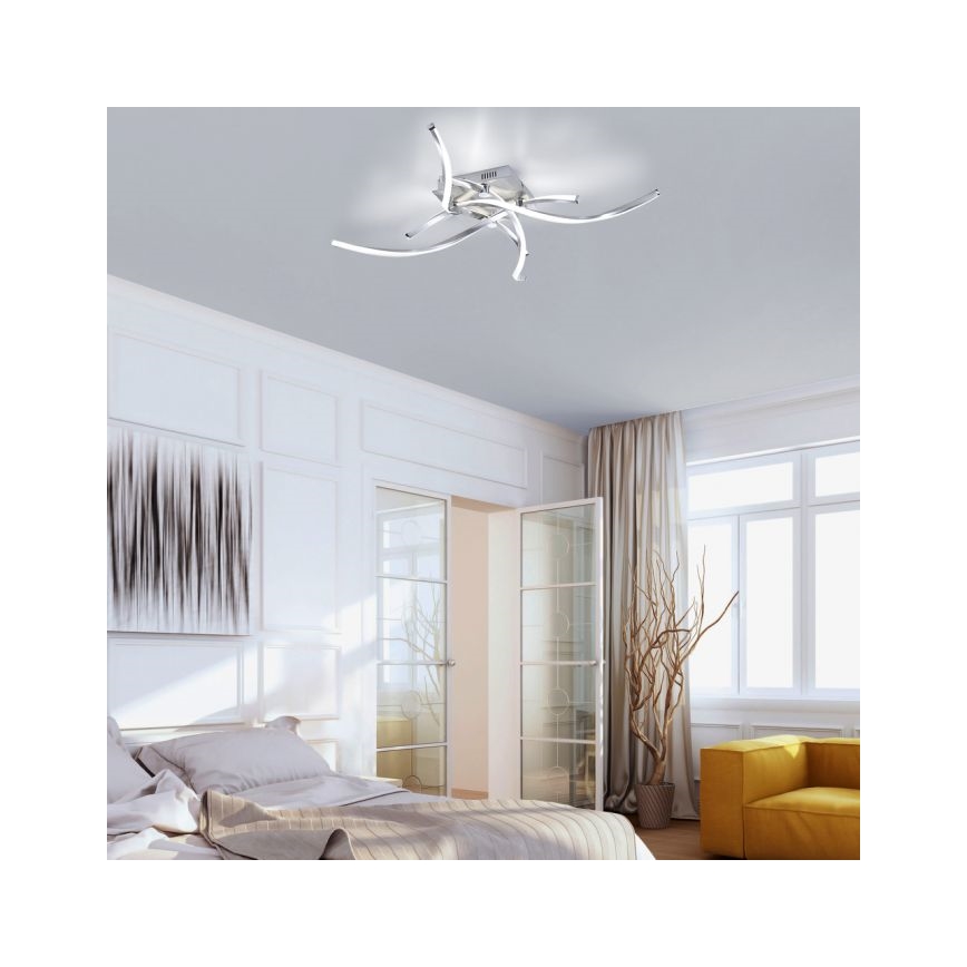 Paul Neuhaus 9144-55 - Lámpara de suspensión LED regulable POLINA LED/27W/230V