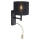 Paul Neuhaus 9646-18 - Aplique LED ROBIN 1xE27/40W/230V + LED/2,1W negro