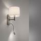 Paul Neuhaus 9646-55 - Aplique LED ROBIN 1xE27/40W/230V + LED/2,1W blanco