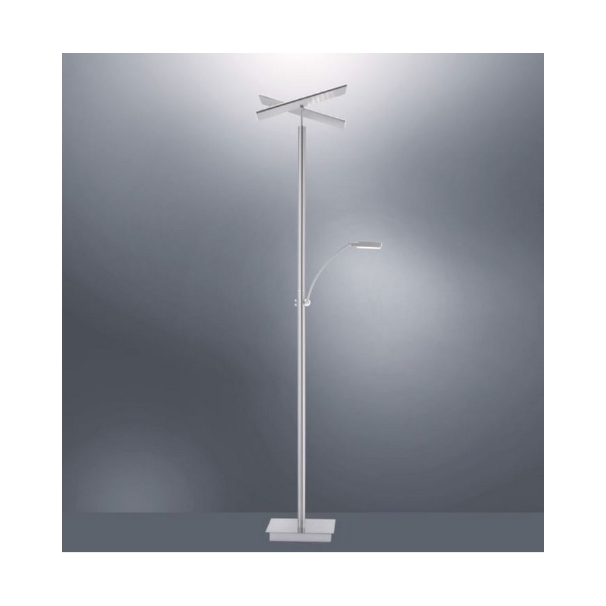 Paul Neuhaus 687-55 - Lámpara de pie LED Regulable ARTUR 2xLED/27W + 1xLED/6W/230V