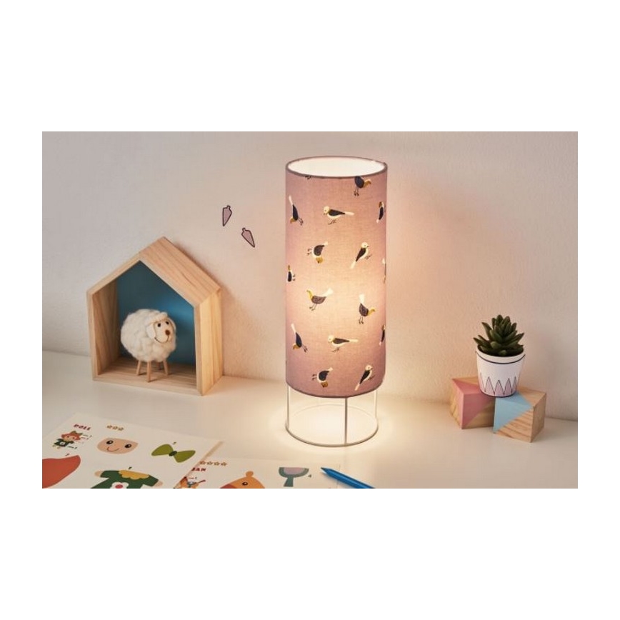 Paulmann 48044 - 1xE14/20W Lámpara de mesa infantil CUTE BIRD 230V