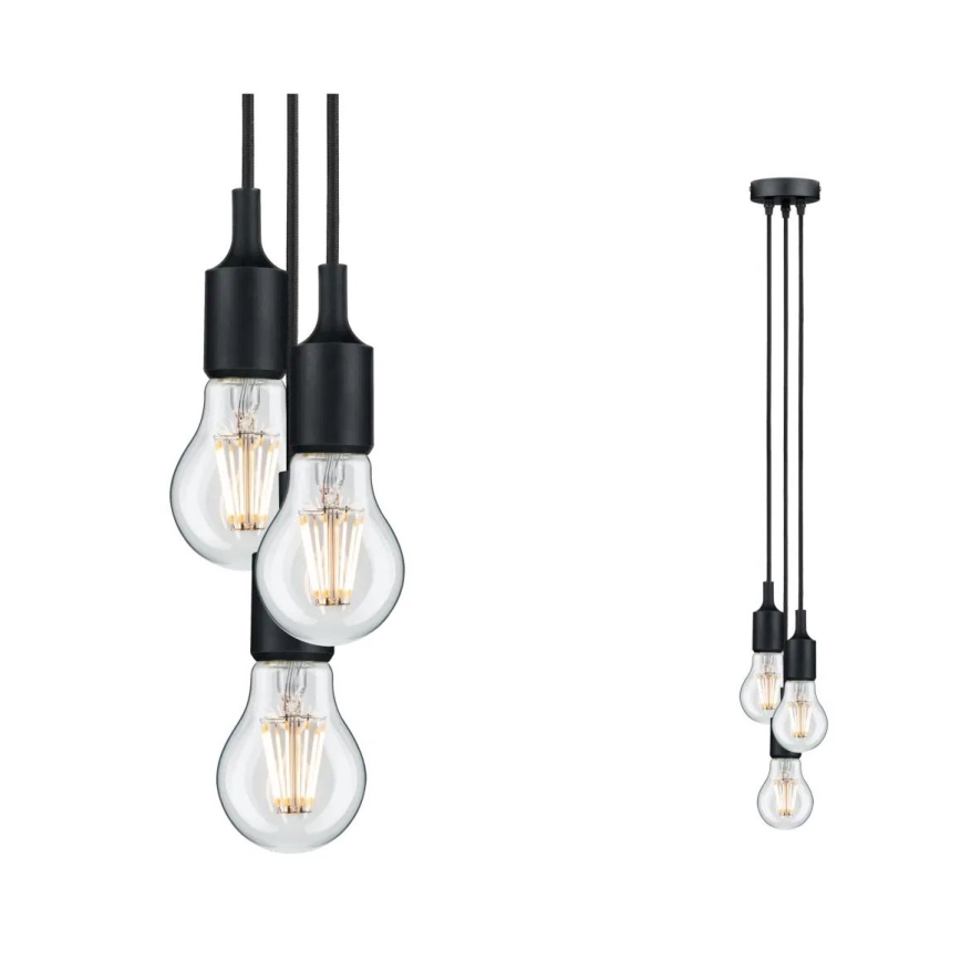 Paulmann 50382 - 3xE27/60W Cable de alimentación KETIL 230V