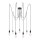 Paulmann 50390 - Lámpara colgante NEORDIC 7xE27/20W/230V araña