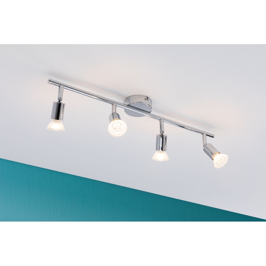Paulmann 66753 - 4xGU10/10W IP44 Foco de baño CAROLINA 230V