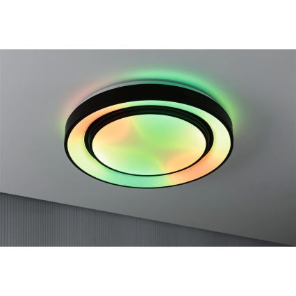 Paulmann 70545 - Plafón LED regulable RGBW/38,5W RAINBOW 230V 3000-6500K + mando a distancia