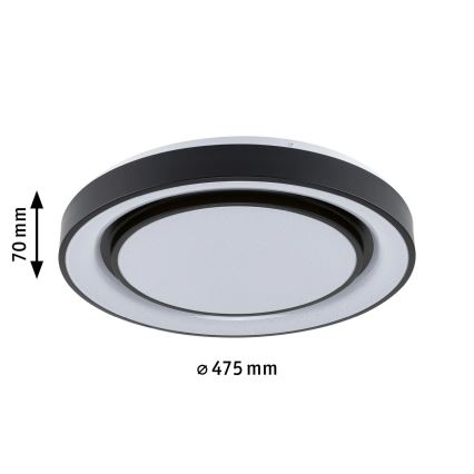 Paulmann 70545 - Plafón LED regulable RGBW/38,5W RAINBOW 230V 3000-6500K + mando a distancia