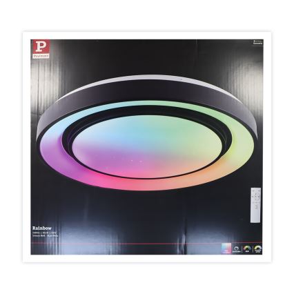 Paulmann 70545 - Plafón LED regulable RGBW/38,5W RAINBOW 230V 3000-6500K + mando a distancia