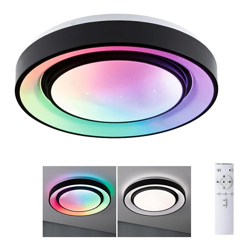 Paulmann 70545 - Plafón LED regulable RGBW/38,5W RAINBOW 230V 3000-6500K + mando a distancia