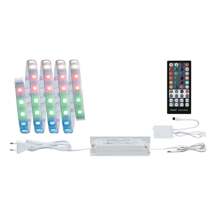 Paulmann 70627 - LED RGB/18W IP44 Tira de baño regulable MAXLED 1,5 m 230V + control remoto