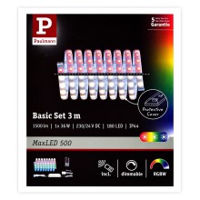 Paulmann 70628 - Cinta LED RGB/36W Regulable MAXLED 3m 230V + CR