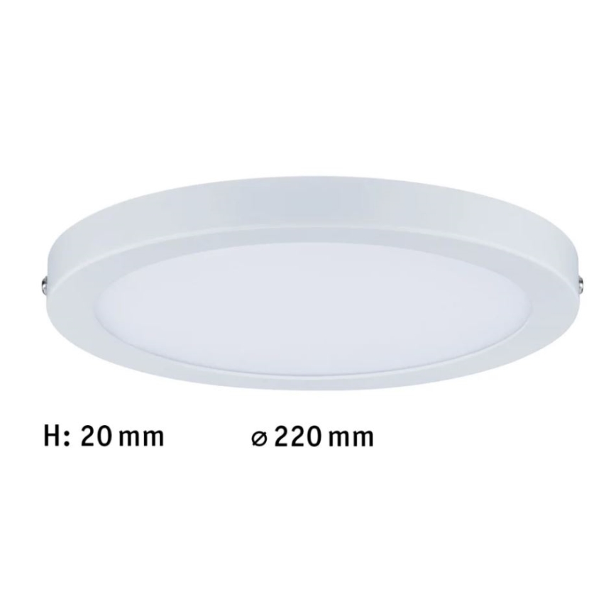 Paulmann 70868 - LED/18,5W Panel regulable ATRIA 230V 2700K diá. 22 cm blanco