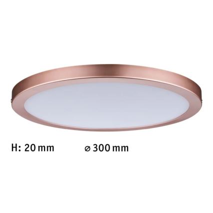 Paulmann 70872 - LED/22W Panel regulable ATRIA 230V 2700K diá. 30 cm Oro rosa