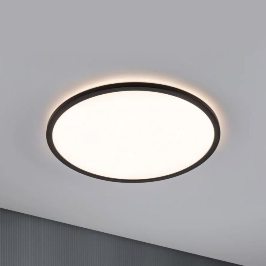 Paulmann 70999 - LED/22W Panel regulable ATRIA 230V 3000K diá. 42 cm negro