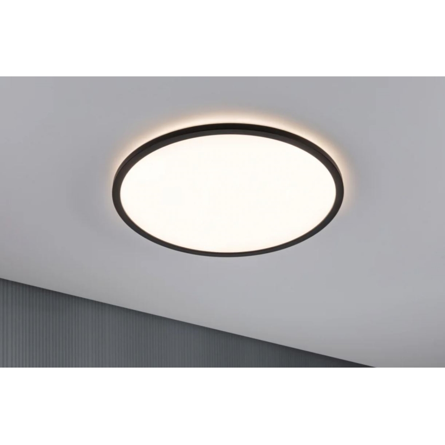 Paulmann 70999 - LED/22W Panel regulable ATRIA 230V 3000K diá. 42 cm negro